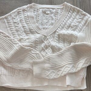 Aeropostle Cotton Blend Cable Knit Sweater